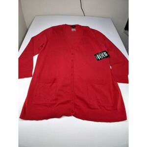 ellos plus size Cardigan Red Brand New Never Worn